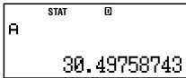 CASIO FC 100V - Autres types de calcul de régression - 86