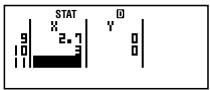 CASIO FC 100V - Calcul de regression linéaire - 5