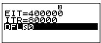 CASIO FC 100V - - Ici, Sélectionnez ① « EIT » avec ⿱ , saississez 400000, puis appuyez sur ✦. - 2