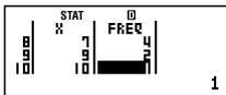CASIO FC 100V - Calcul statistique à une variable - 4