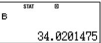 CASIO FC 100V - Autres types de calcul de régression - 56