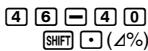 CASIO FC 100V - Calculs de pourcentage - 9