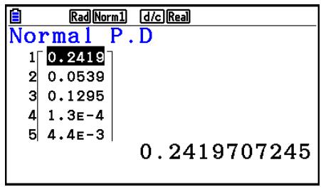 CASIO FX COLOR GRAPH 20 - • Densité de probabilité normale - 2