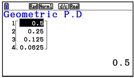CASIO FX COLOR GRAPH 20 - - Probabilité géométrique - 2