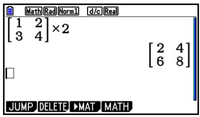 CASIO FX COLOR GRAPH 20 - ■ Affichage des résultats de calculs en mode d'écriture mathématique - 2