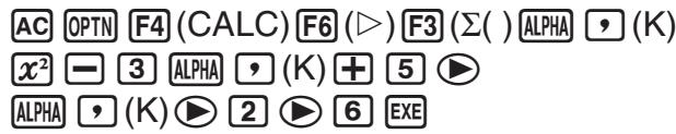 CASIO FX COLOR GRAPH 20 - Exemple Effectuer le calcul suivant : - 1