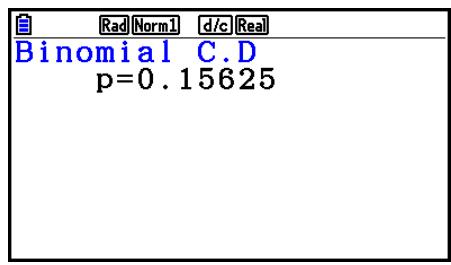 CASIO FX COLOR GRAPH 20 - • Distribution binomiale cumulative - 3