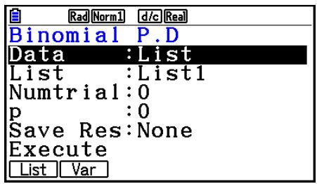 CASIO FX COLOR GRAPH 20 - - Probabilité binomiale - 1