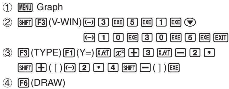 CASIO FX COLOR GRAPH 20 - ■ Spécification de la plage du graphe - 1