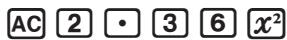 CASIO FX COLOR GRAPH 20 - Exemple Remplacer 2,36 ^2 par sin2,36 ^2 - 1