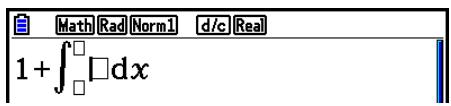 1 + ∫□□d x Math Rad Norm1 d/c Real