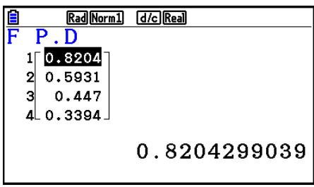 CASIO FX COLOR GRAPH 20 - - Densité de probabilité F - 2