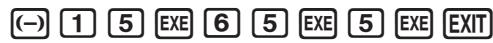CASIO FX COLOR GRAPH 20 - Exemple - 1