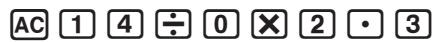 CASIO FX COLOR GRAPH 20 - ■ Pour faire des corrections dans le calcul d'origine - 1
