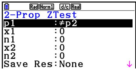CASIO FX COLOR GRAPH 20 - - Test Z à 2 proportions - 1