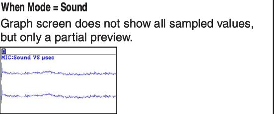 CASIO FX COLOR GRAPH 20 - • Operations during a sampling operation - 2