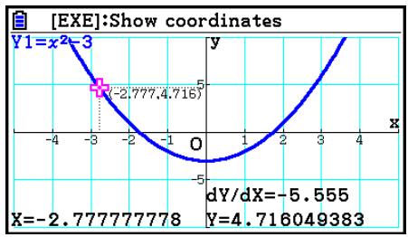CASIO FX COLOR GRAPH 20 - ■ Affichage de la valeur de la fonction dérivée - 1