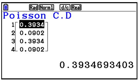 CASIO FX COLOR GRAPH 20 - - Distribution de Poisson cumulative - 2