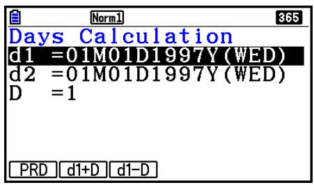 CASIO FX COLOR GRAPH 20 - Calculs de jours/date - 1