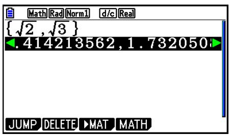 CASIO FX COLOR GRAPH 20 - ■ Affichage des résultats de calculs en mode d'écriture mathématique - 3