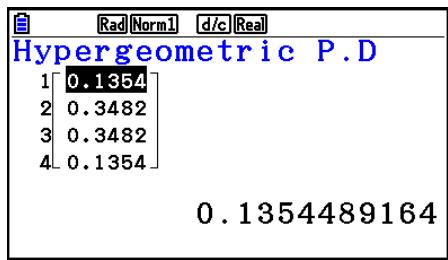 CASIO FX COLOR GRAPH 20 - - Probabilité hypergéométrique - 2