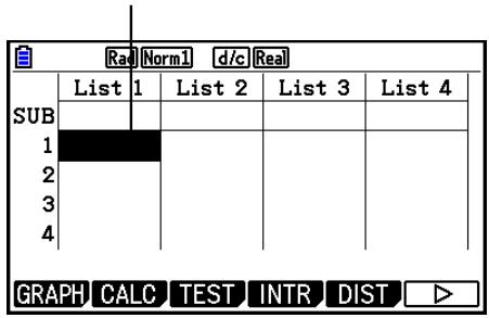 CASIO FX COLOR GRAPH 20 - Avant d'effectuer des calculs statistiques - 1
