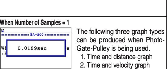 CASIO FX COLOR GRAPH 20 - • Operations during a sampling operation - 5