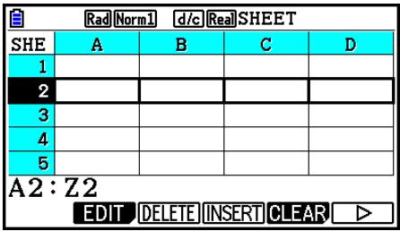 CASIO FX COLOR GRAPH 20 - ■ Utilisation du curseur de cellule - 2
