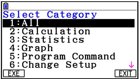 CASIO FX COLOR GRAPH 20 - - Utilisation du catalogue pour saisir une commande - 1