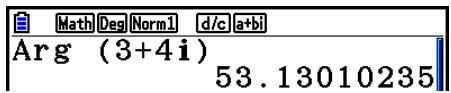 CASIO FX COLOR GRAPH 20 - ■ Valeur absolue (module) et argument - 3