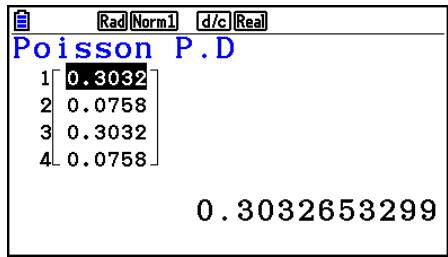 CASIO FX COLOR GRAPH 20 - - Probabilité de Poisson - 2