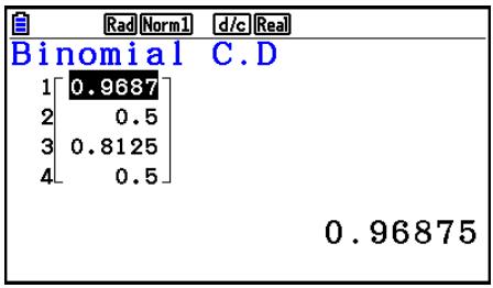CASIO FX COLOR GRAPH 20 - • Distribution binomiale cumulative - 2