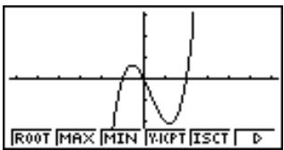 CASIO GRAPH 35,  GRAPH 35+ - Exemple 2: Déterminer les racines de Y = X(X + 1)(X - 2) - 1
