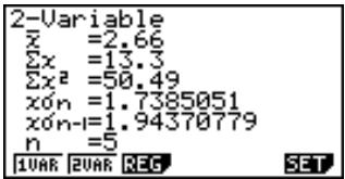 CASIO GRAPH 35,  GRAPH 35+ - ■ Calculs statistiques à variable double - 1