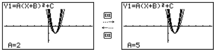 CASIO GRAPH 35,  GRAPH 35+ - Activer le réglage de localisation et tracer le graphe de l'exemple précédent (page 184) - 2