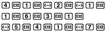 CASIO GRAPH 35,  GRAPH 35+ - Exemple - 1