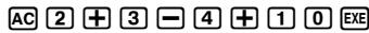 CASIO GRAPH 35,  GRAPH 35+ - ■ Entrée de calculs - 1