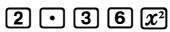 CASIO GRAPH 35,  GRAPH 35+ - Exemple Remplacer 2,36 ^2 par sin2,36 ^2 - 1