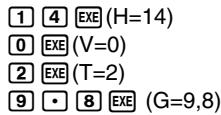 CASIO GRAPH 35,  GRAPH 35+ - Exemple - 1
