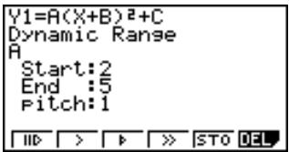 CASIO GRAPH 35,  GRAPH 35+ - - Pour ajuster la vitesse de graphe dynamique - 1