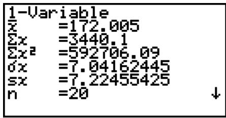 CASIO GRAPH 95 - ■ Graph type camembert - 2