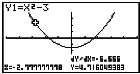 CASIO GRAPH 95 - ■ Affichage de la valeur de la fonction dérivée - 1