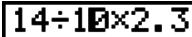 CASIO GRAPH 95 - Pour faire des corrections dans le calcul d'origine - 7