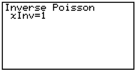 CASIO GRAPH 95 - - Loï de Poisson cumulative inverse - 3