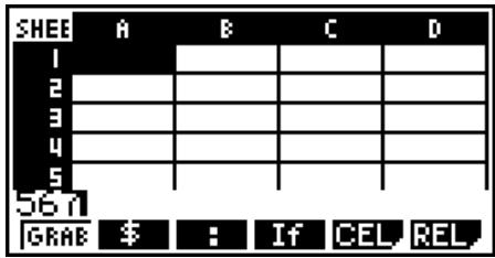 CASIO GRAPH 95 SD - - Surécriture des données actuelles d'une cellule par des nouvelles données - 1