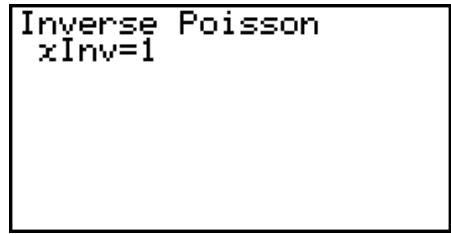 CASIO GRAPH 95 SD - - Loï de Poisson cumulative inverse - 3