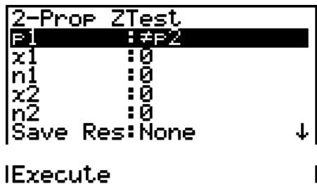 CASIO GRAPH 95 SD - - Test Z à 2 proportions - 1