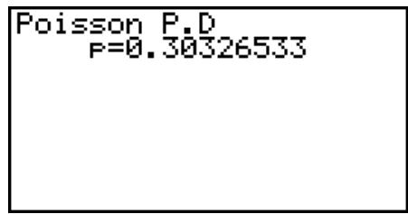 CASIO GRAPH 95 SD - - Probabilité de Poisson - 2