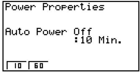CASIO GRAPH 95 SD - - Spécification du début d'extinction automatique - 2