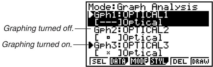 CASIO GRAPH 95 SD - - To select an analysis mode and draw a graph - 3
